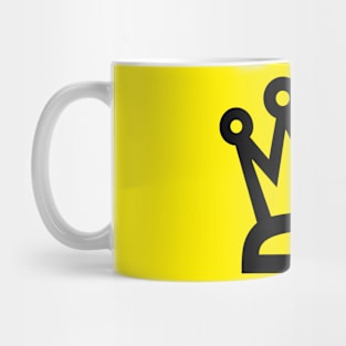 Crown (Black/Yellow) Mug